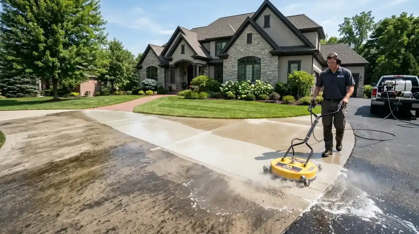 Concrete Cleaning service by Terrapin Pro Wash